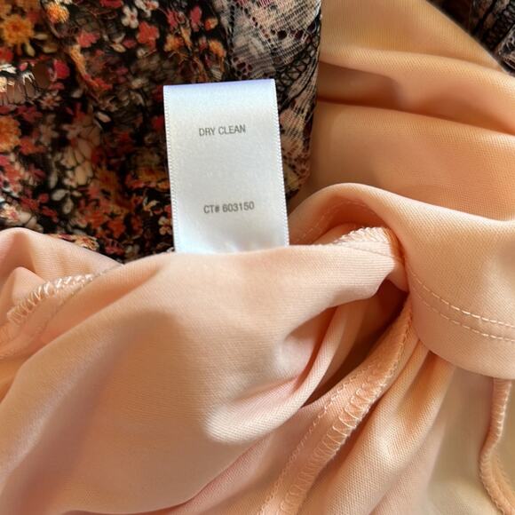 DB Established | Women's Black & Pink Floral Sleeveless Dress | Size 8 | 0757 - Picture 11 of 11